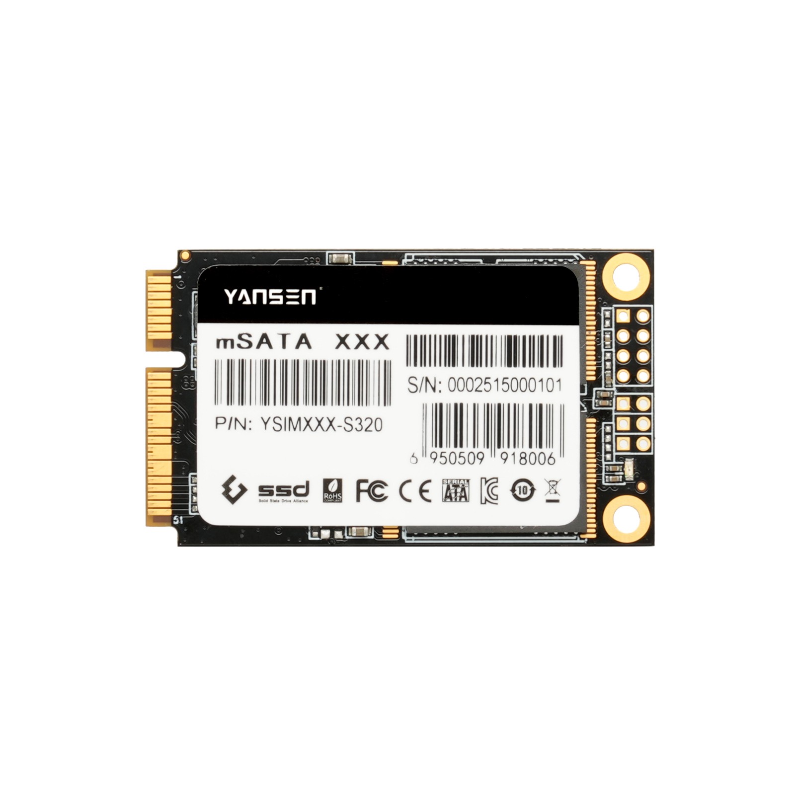 YSIMXXX-S320 mSATA工控級(jí)固態(tài)硬盤