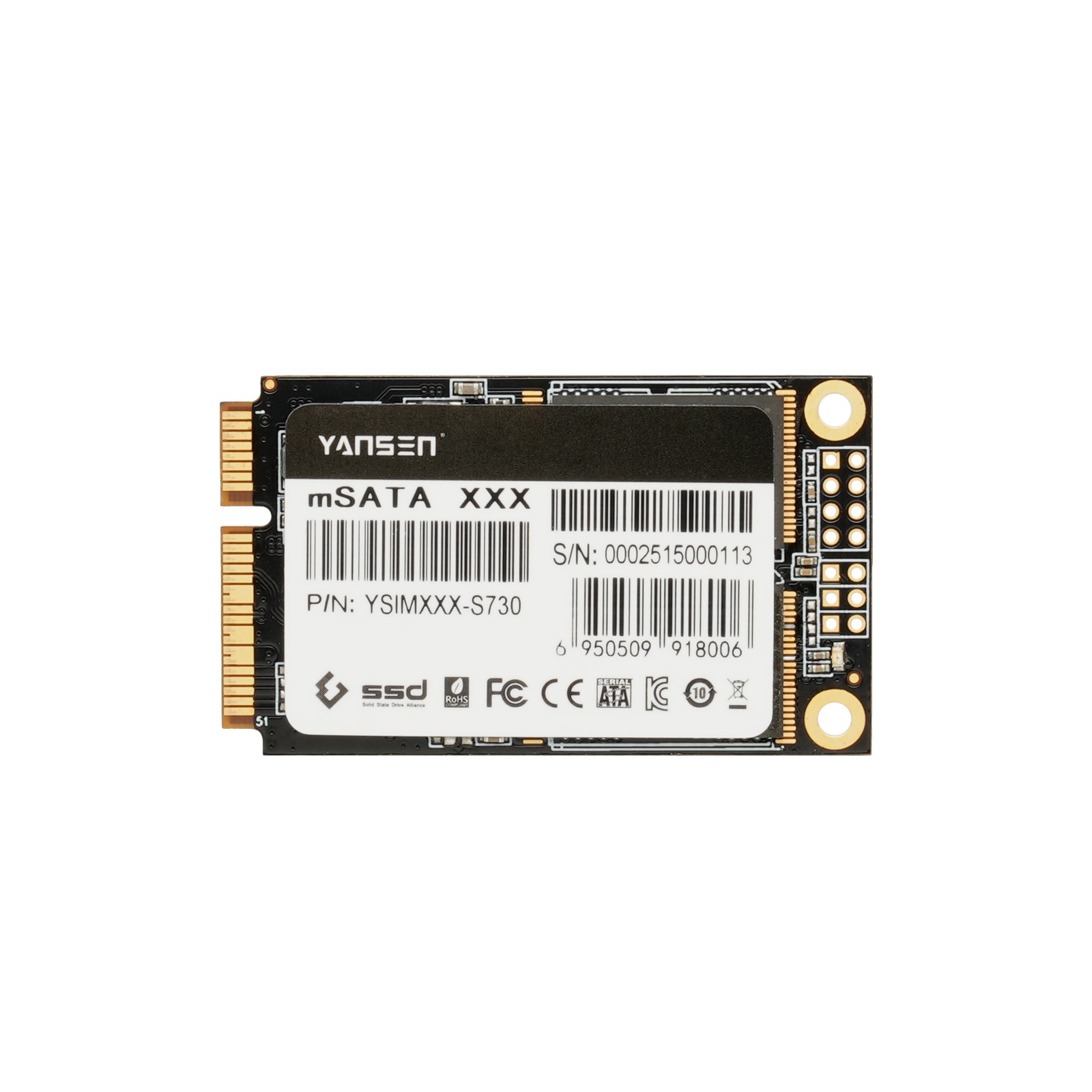 YSIMXXX-S730 mSATA工控級(jí)固態(tài)硬盤